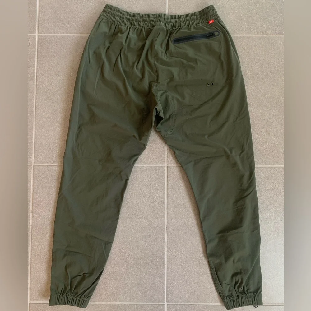 Nike Women’s Pants Dark Olive Joggers Zip Ankles Button‎ Fly XL 30